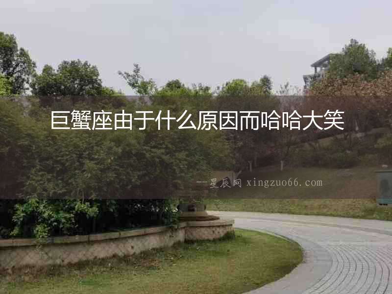 巨蟹座由于什么原因而哈哈大笑