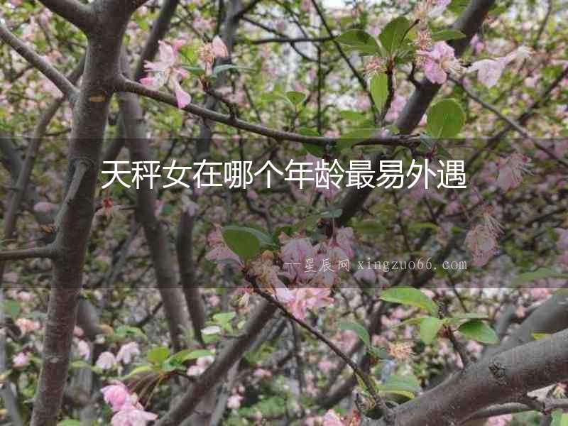 天秤女在哪個年齡最易外遇