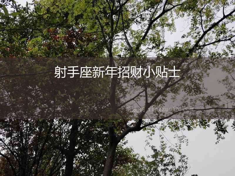射手座新年招財(cái)小貼士