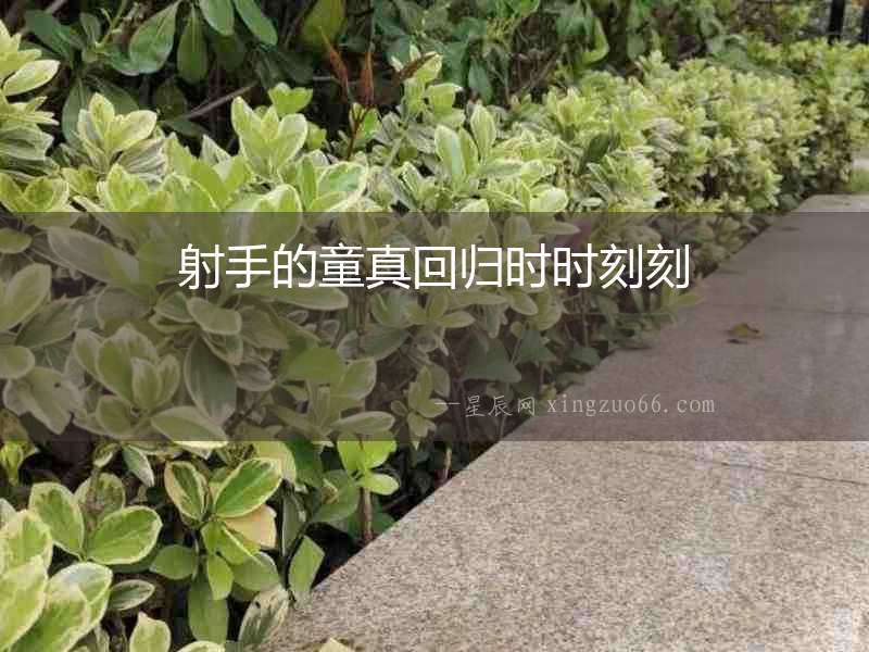 射手的童真回歸時時刻刻
