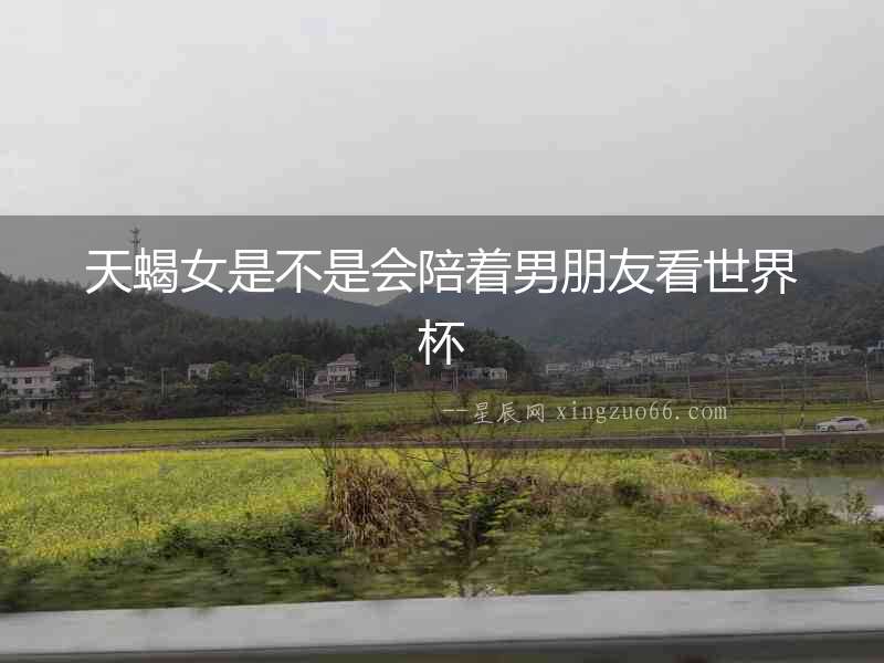天蝎女是不是會陪著男朋友看世界杯