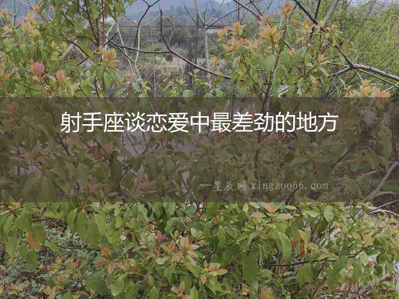 射手座談戀愛中最差勁的地方
