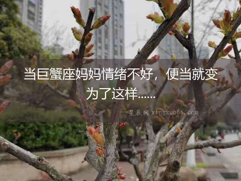 當巨蟹座媽媽情緒不好，便當就變?yōu)榱诉@樣......