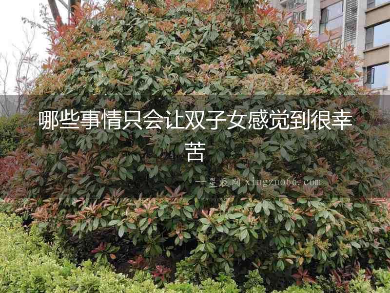 哪些事情只會(huì)讓雙子女感覺到很幸苦