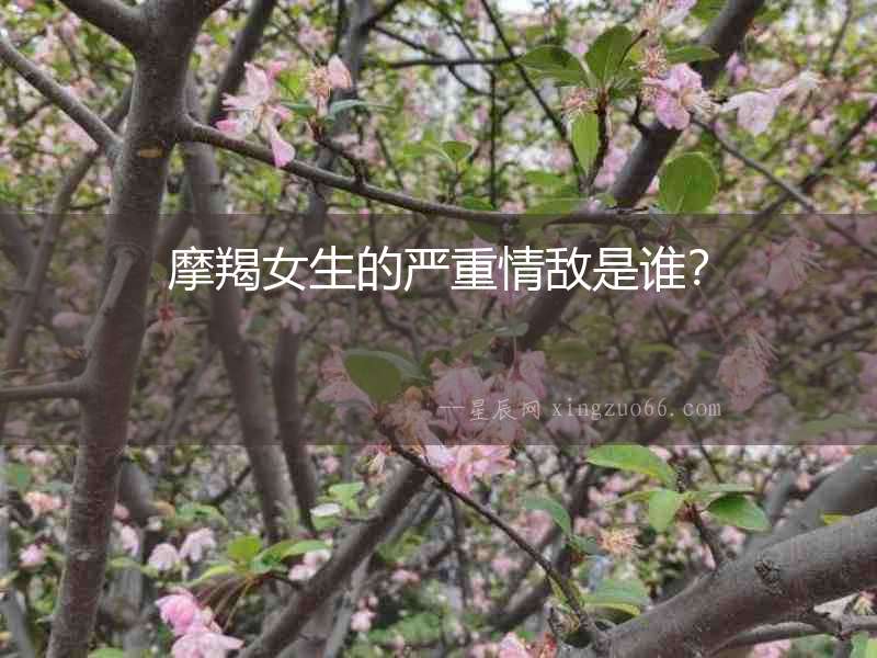 摩羯女生的嚴重情敵是誰？