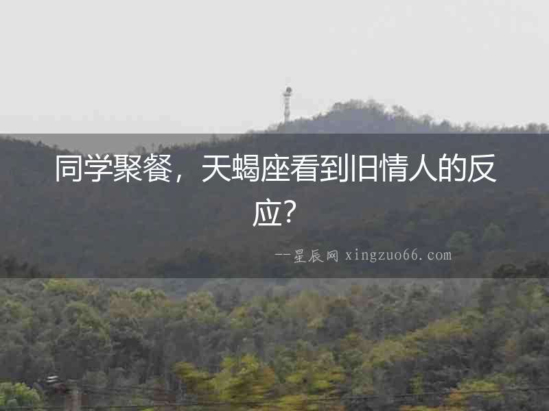 同學聚餐，天蝎座看到舊情人的反應？