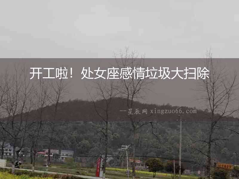 開(kāi)工啦！處女座感情垃圾大掃除