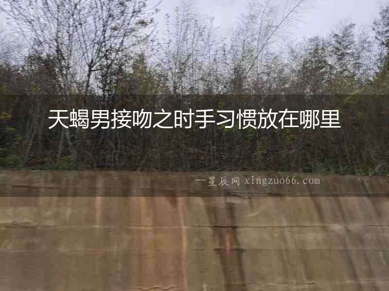 天蝎男接吻之時手習(xí)慣放在哪里