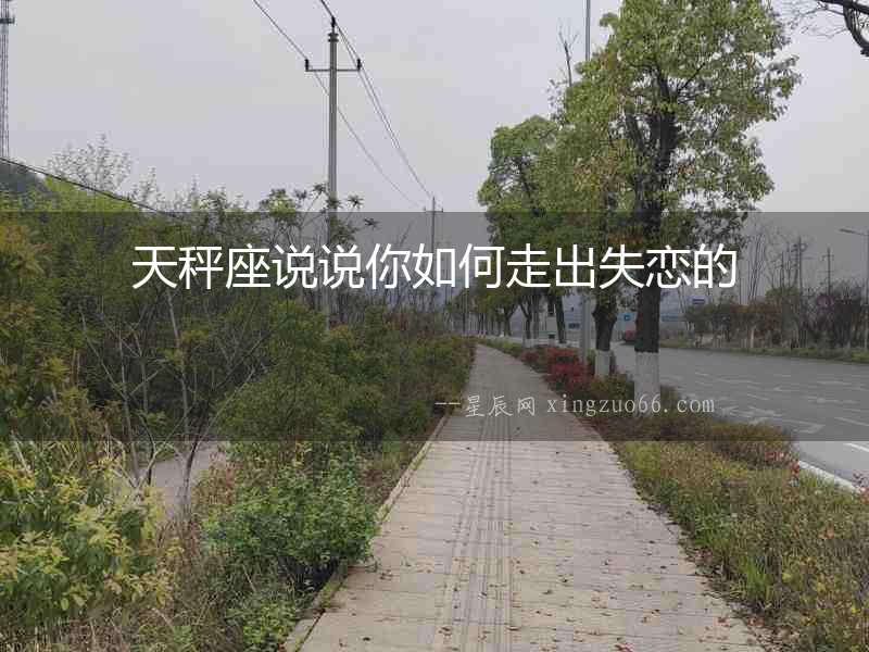 天秤座說(shuō)說(shuō)你如何走出失戀的