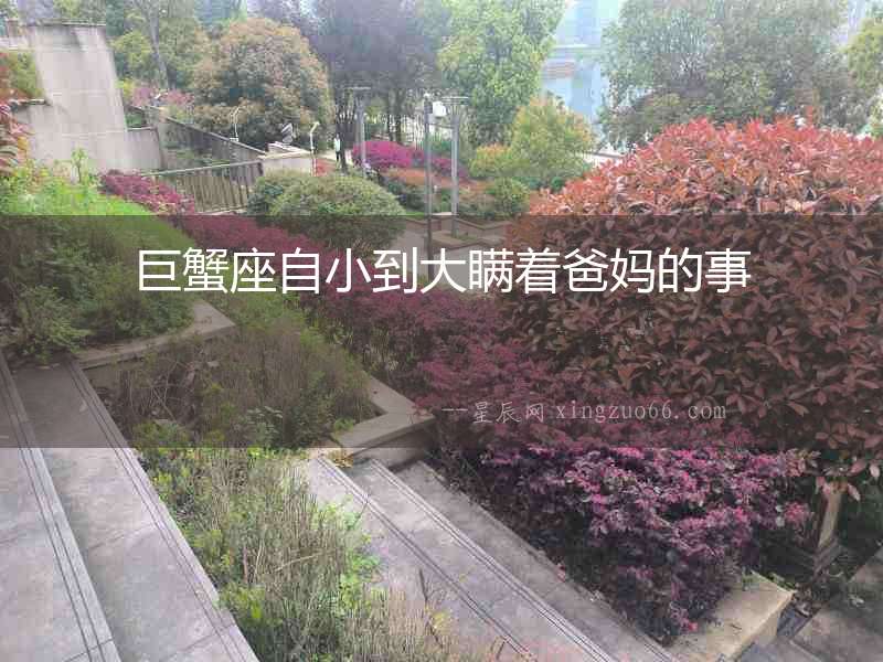 巨蟹座自小到大瞞著爸媽的事