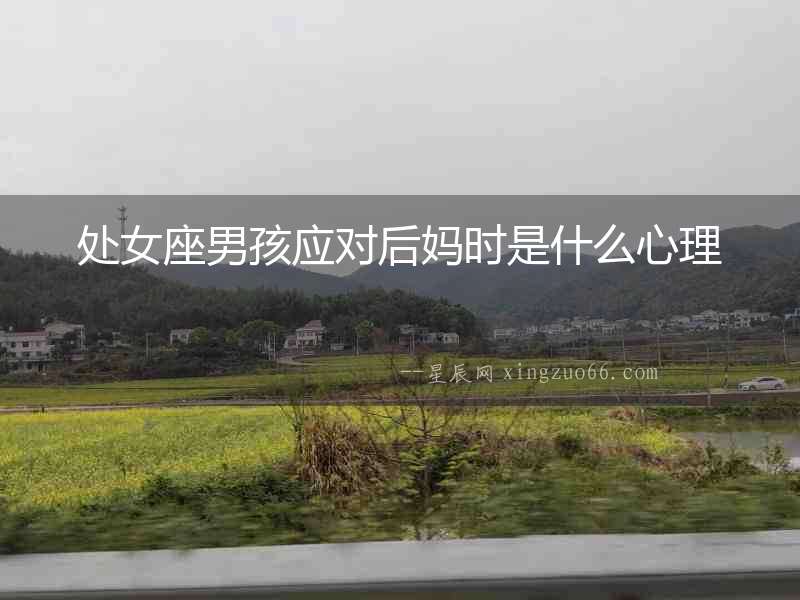 處女座男孩應對后媽時是什么心理