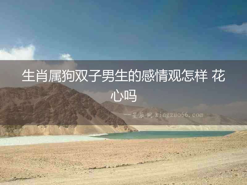 生肖屬狗雙子男生的感情觀怎樣 花心嗎