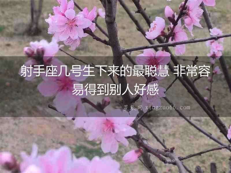 射手座幾號生下來的最聰慧 非常容易得到別人好感