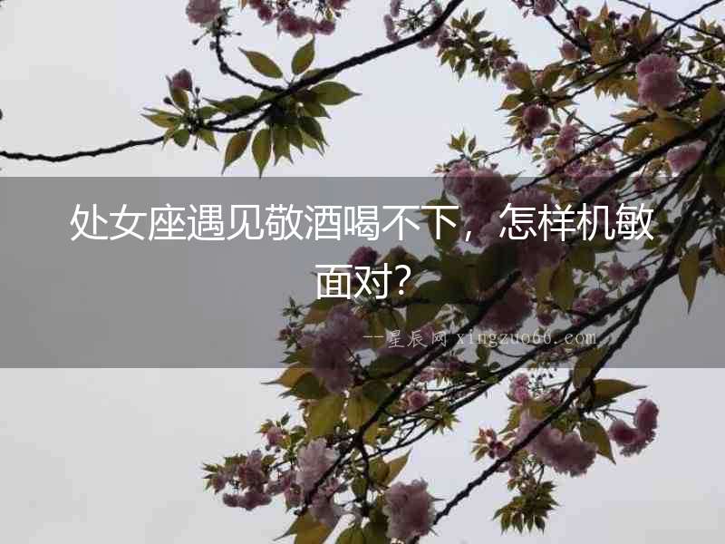 處女座遇見(jiàn)敬酒喝不下，怎樣機(jī)敏面對(duì)？
