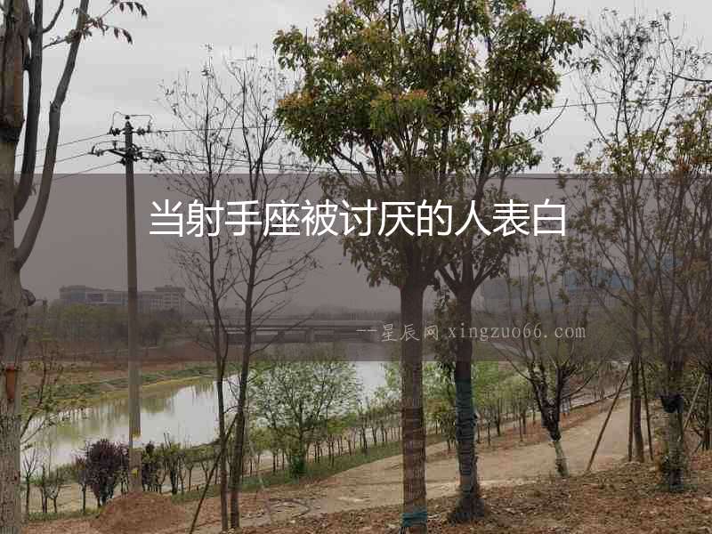 當(dāng)射手座被討厭的人表白