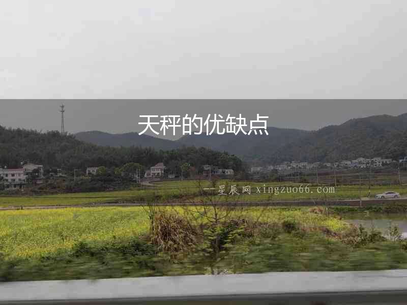 天秤的優缺點