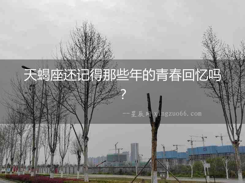 天蝎座還記得那些年的青春回憶嗎？