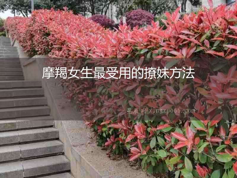 摩羯女生最受用的撩妹方法