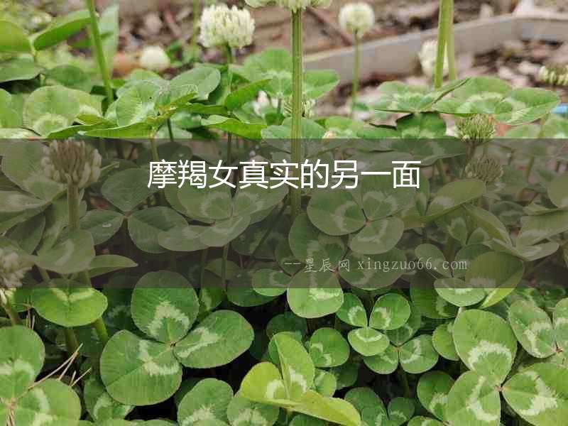 摩羯女真實(shí)的另一面
