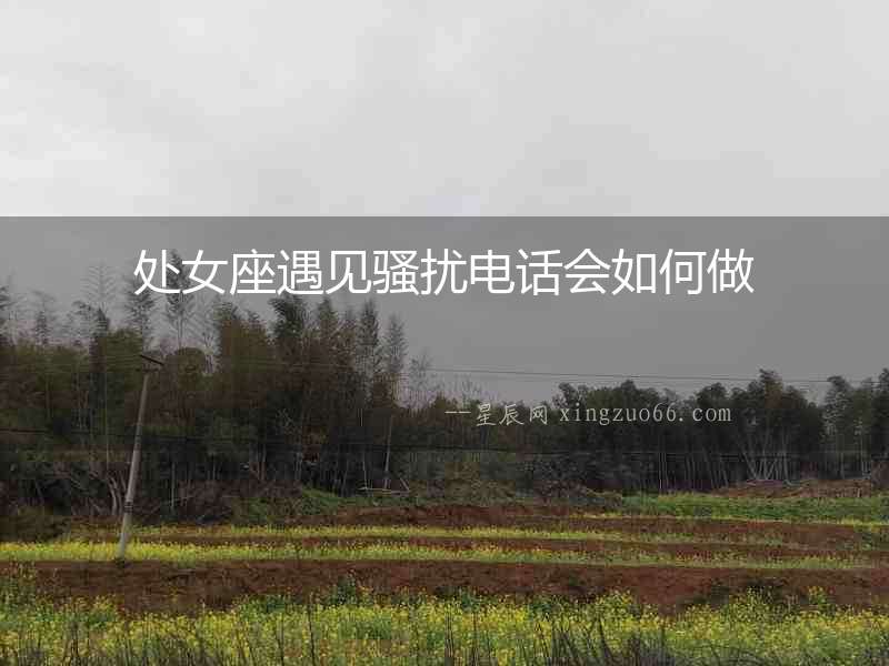 處女座遇見騷擾電話會如何做