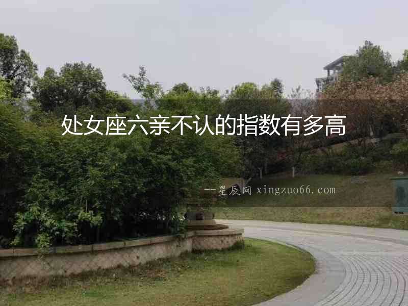 處女座六親不認的指數有多高
