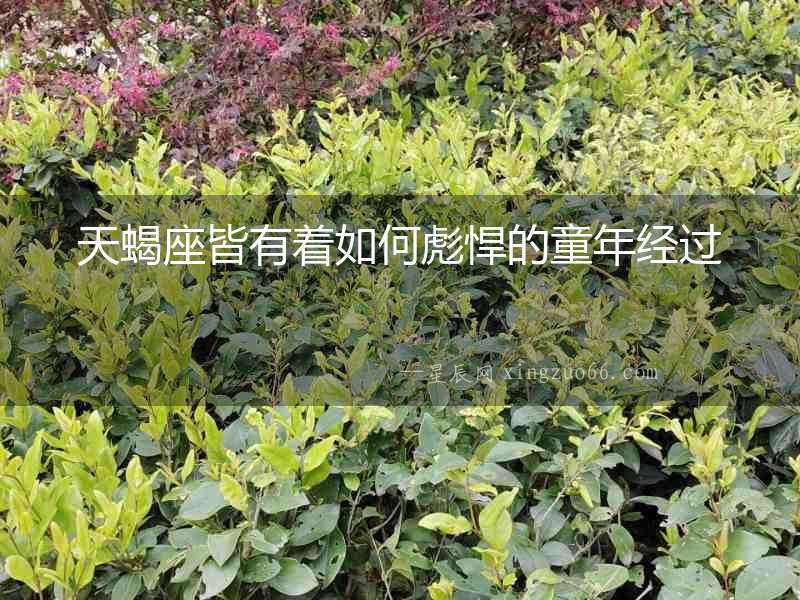 天蝎座皆有著如何彪悍的童年經過