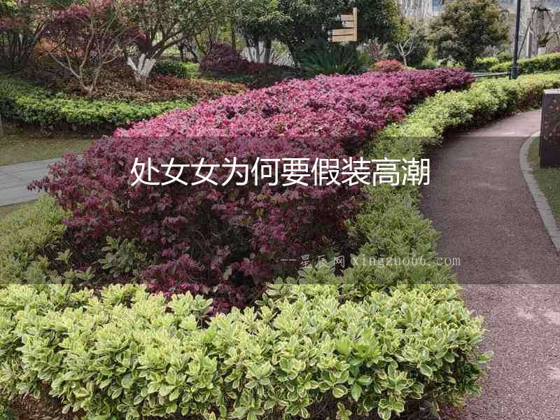 處女女為何要假裝高潮