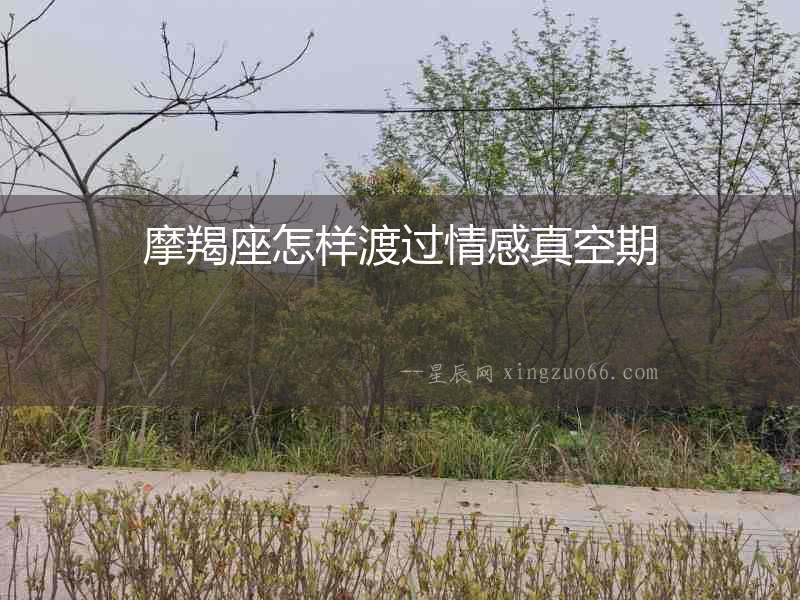 摩羯座怎樣渡過情感真空期