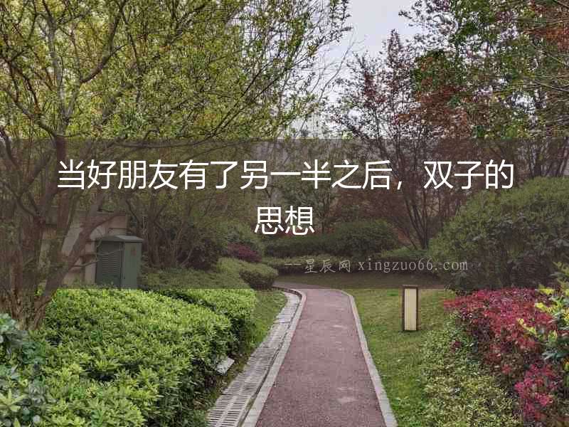 當(dāng)好朋友有了另一半之后，雙子的思想