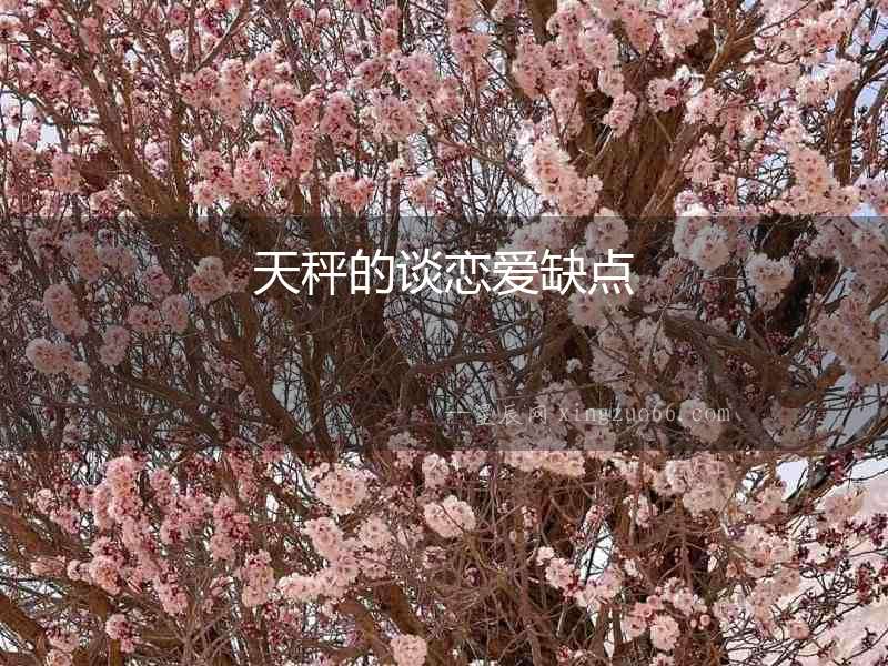 天秤的談戀愛(ài)缺點(diǎn)