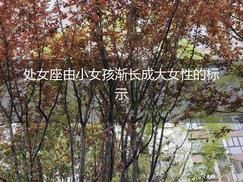 處女座由小女孩漸長(zhǎng)成大女性的標(biāo)示