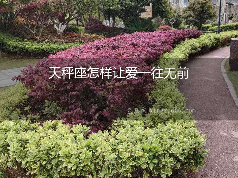 天秤座怎樣讓愛一往無前