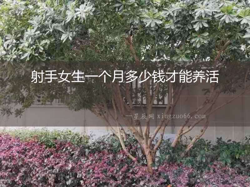 射手女生一個月多少錢才能養活