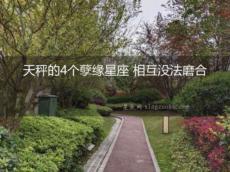 天秤的4個孽緣星座 相互沒法磨合