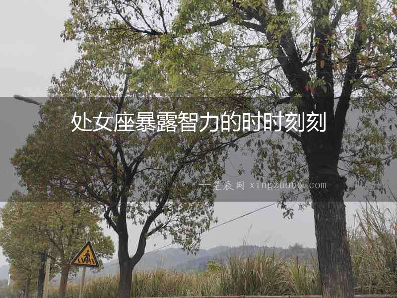 處女座暴露智力的時時刻刻