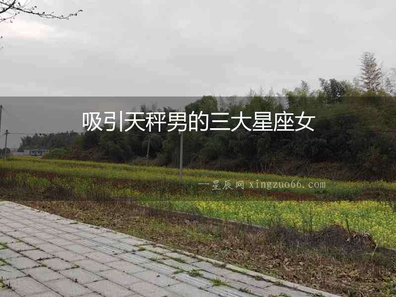 吸引天秤男的三大星座女