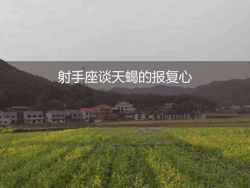 射手座談天蝎的報(bào)復(fù)心