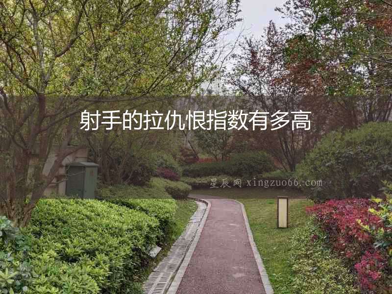 射手的拉仇恨指數有多高