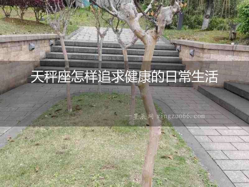 天秤座怎樣追求健康的日常生活