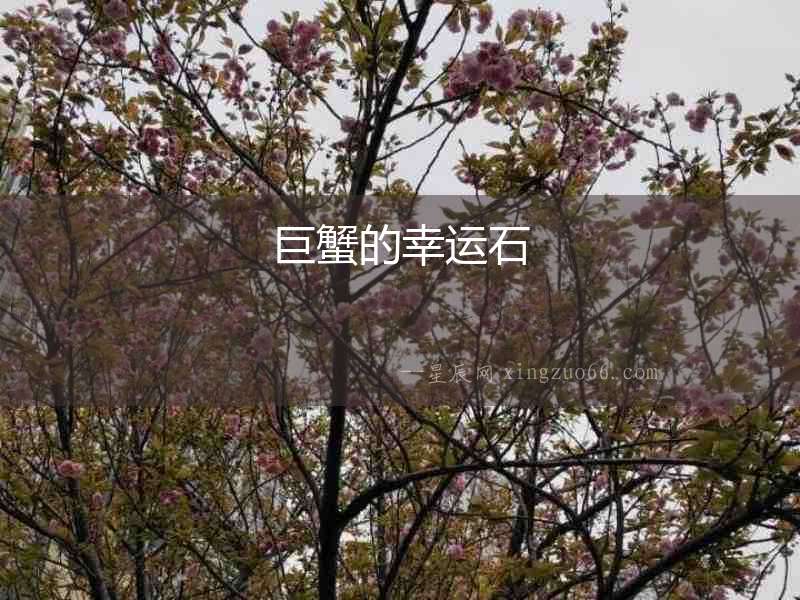 巨蟹的幸運(yùn)石