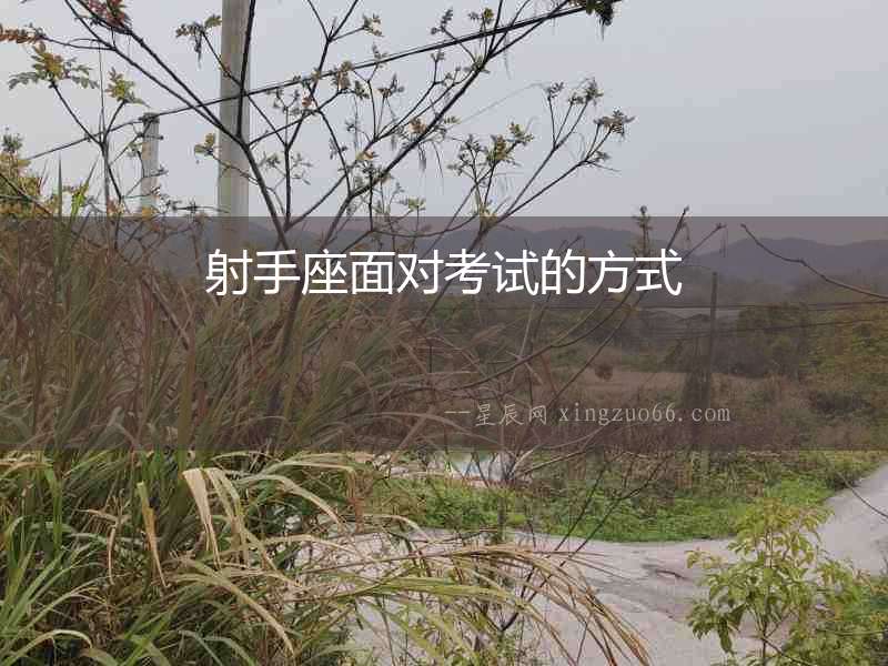 射手座面對考試的方式