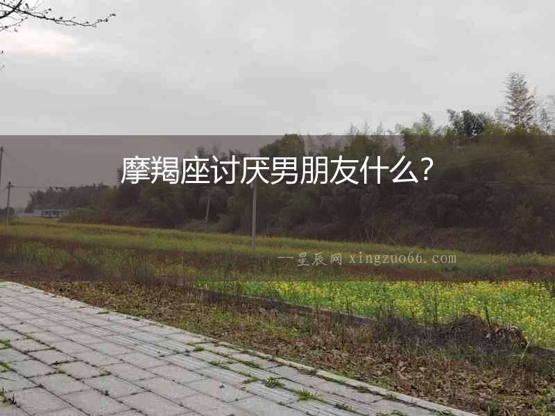 摩羯座討厭男朋友什么？