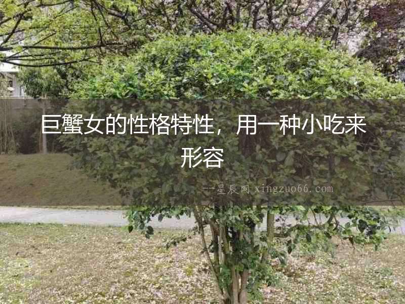 巨蟹女的性格特性，用一種小吃來形容
