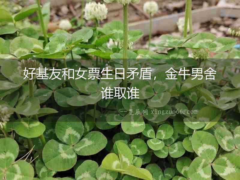 好基友和女票生日矛盾，金牛男舍誰(shuí)取誰(shuí)