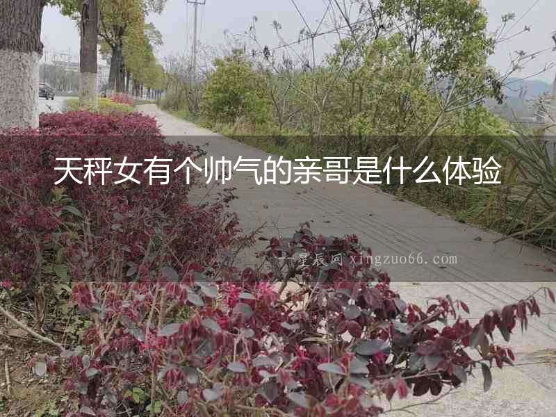 天秤女有個帥氣的親哥是什么體驗