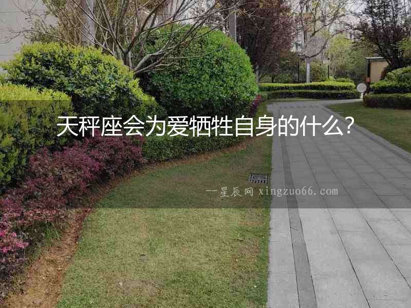 天秤座會(huì)為愛(ài)犧牲自身的什么？