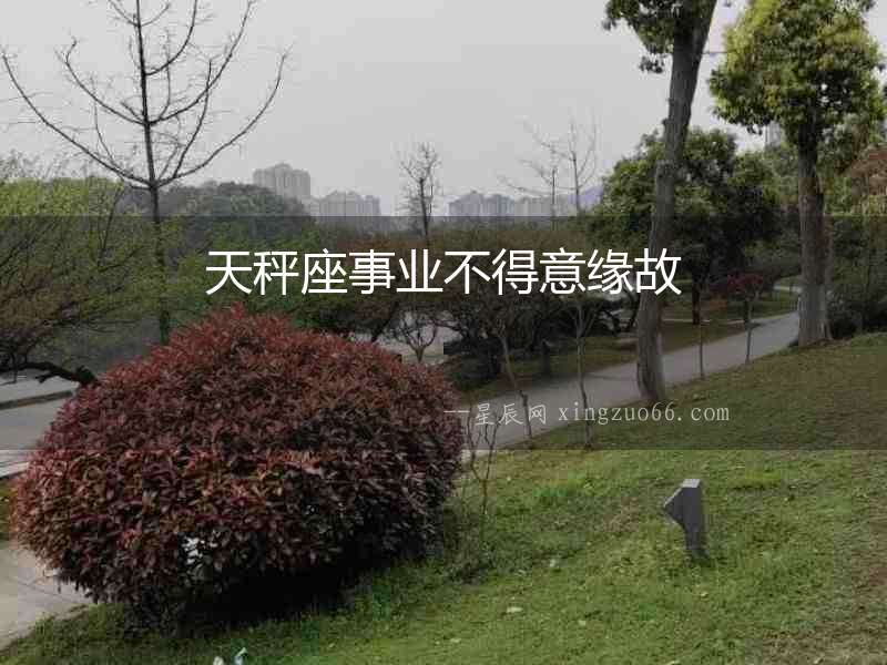 天秤座事業(yè)不得意緣故