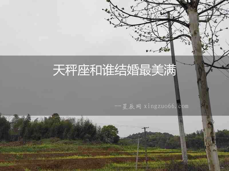 天秤座和誰結婚最美滿