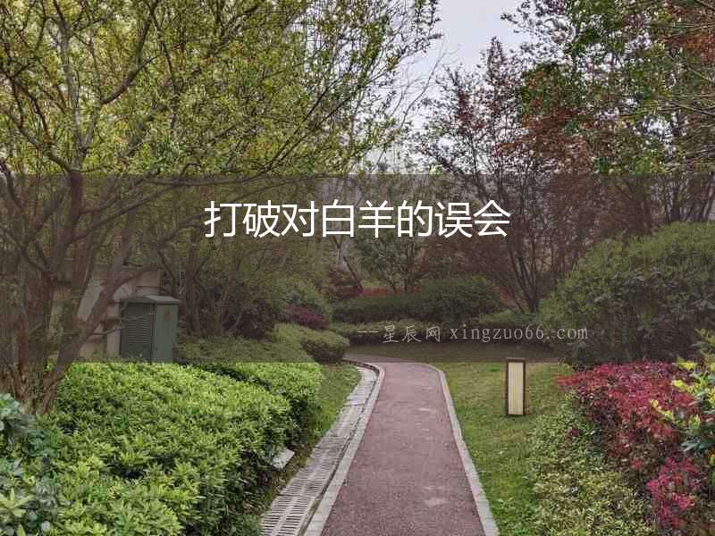 打破對白羊的誤會