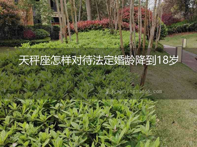 天秤座怎樣對待法定婚齡降到18歲